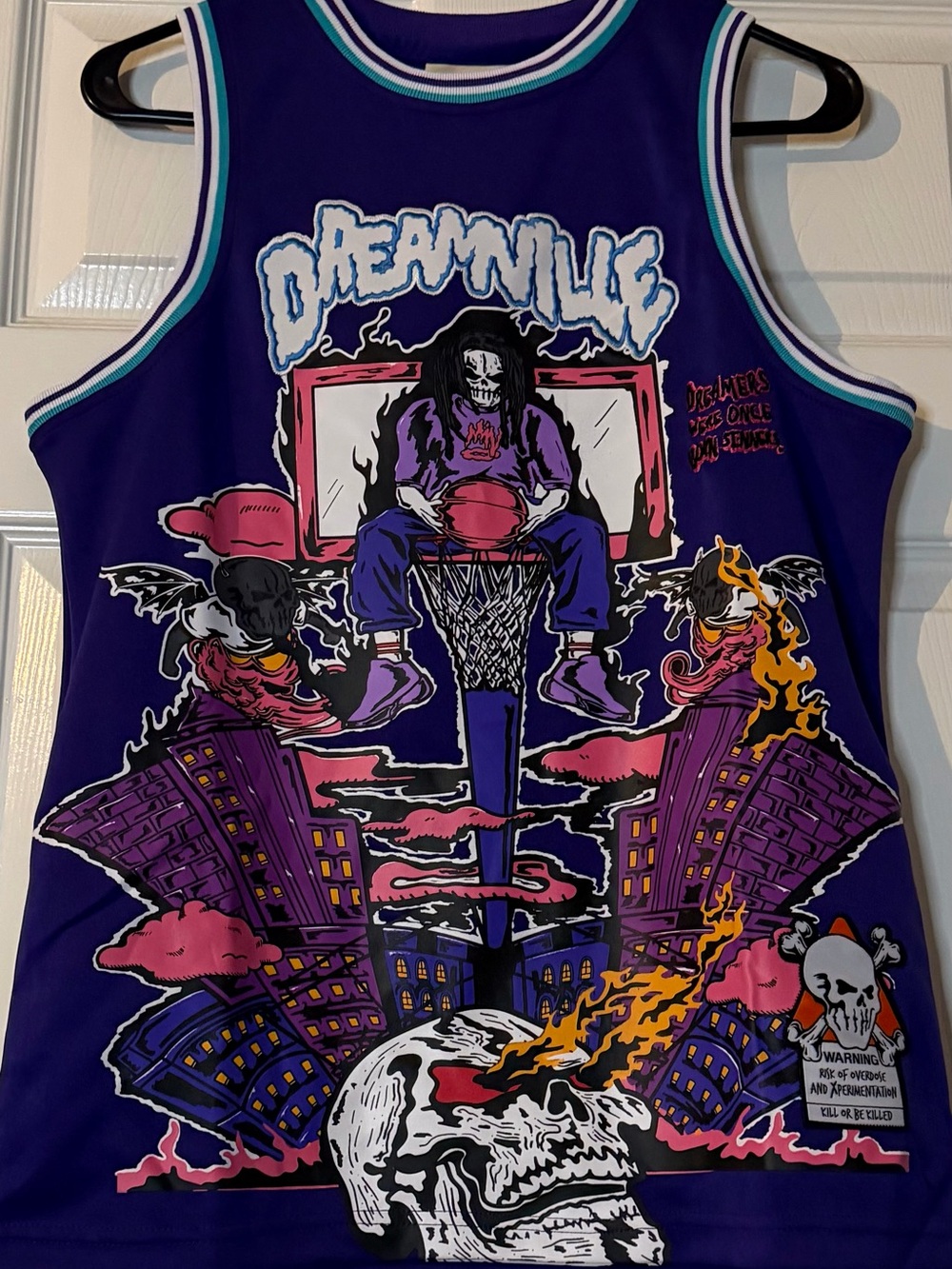 Purple Graphic Kids J Cole Jersey